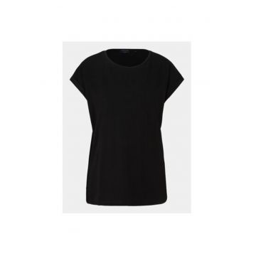 Tricou dama -  304122927 - Bumbac organic - 40 EU - Negru
