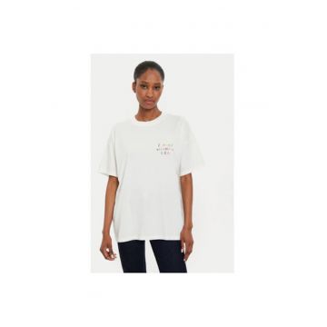 Tricou dama -  304688072 - Bumbac - Bej