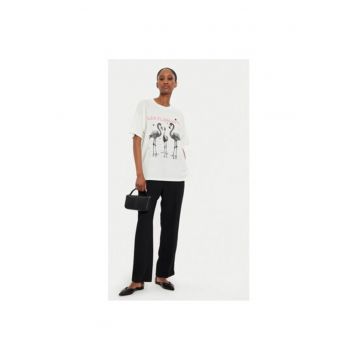 Tricou dama -  304688126 - Bumbac - Bej