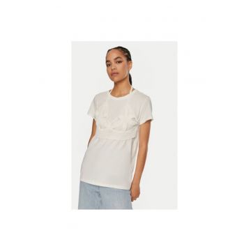 Tricou dama -  304719240 - Bumbac - Alb