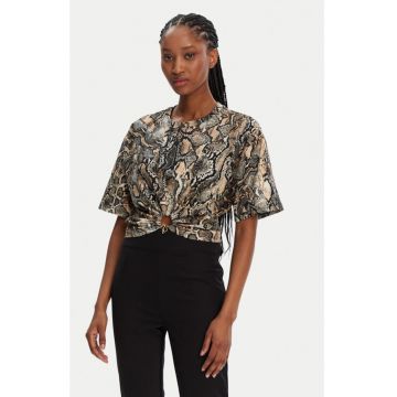 Tricou dama -  305216250 - Bumbac - Maro