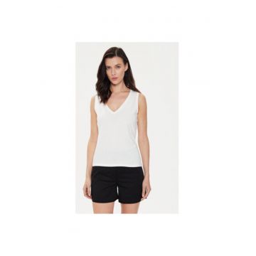 Tricou dama  alb bumbac
