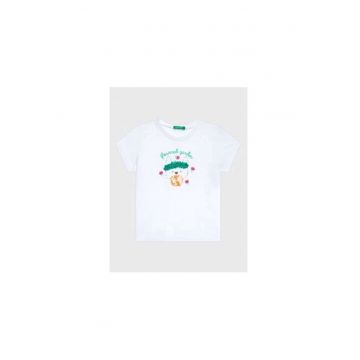 Tricou fete -  301772453 - Bumbac - 90 CM - Alb