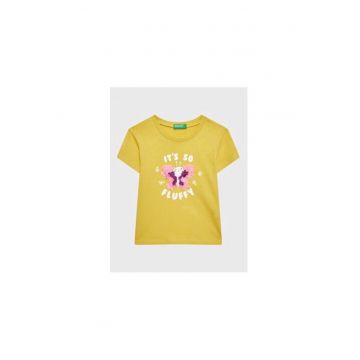 Tricou fete -  301772477 - Bumbac - Galben
