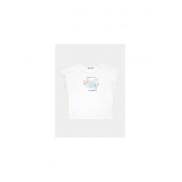 Tricou fete -  302093557 - Bumbac - Alb