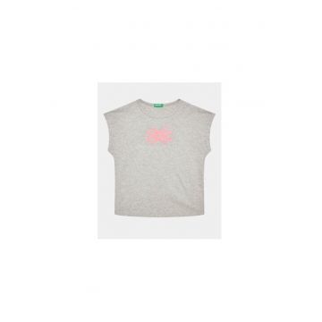 Tricou fete -  302095261 - Bumbac - Gri