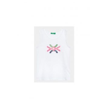 Tricou fete -  302097609 - Bumbac - 122 CM - Alb