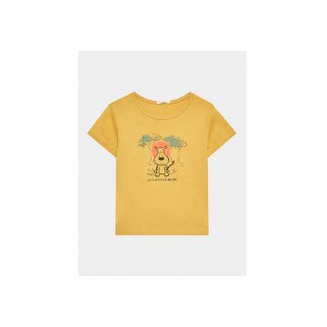 Tricou fete -  302101955 - Bumbac - Galben