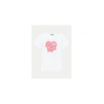 Tricou fete -  303817954 - Bumbac - Alb