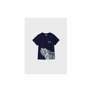 Tricou copii -  302025817 - Bumbac - Albastru marin