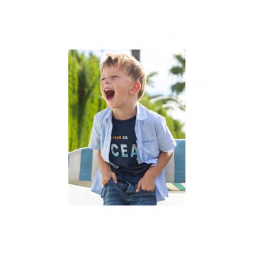 Tricou copii -  302026203 - Bumbac - Albastru marin