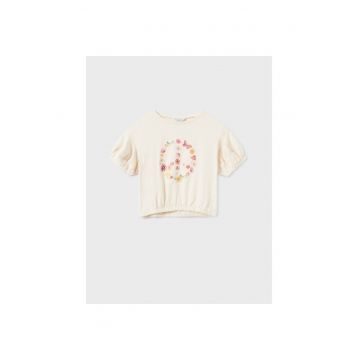 Tricou copii -  Bumbac - Bej