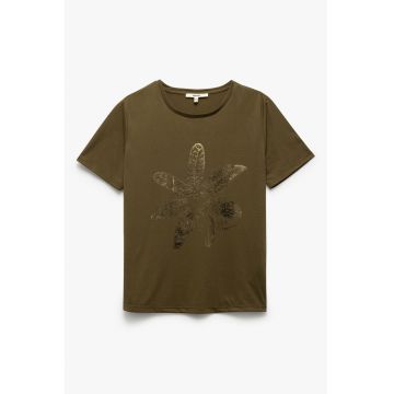 Tricou cu imprimeu tropical