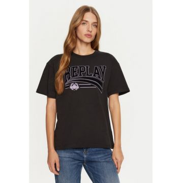 Tricou dama -  304396793 - Bumbac - Negru