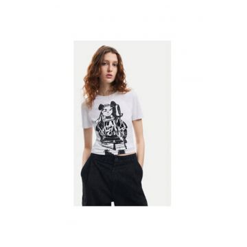 Tricou dama -  304478215 - Bumbac - Alb