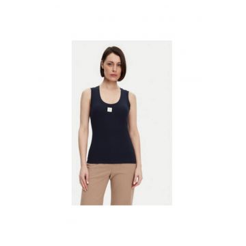 Tricou dama -  305170903 - Viscoza/Bumbac/Elastan - Albastru