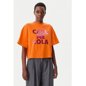 Tricou dama -  305348425 - Bumbac - Portocaliu