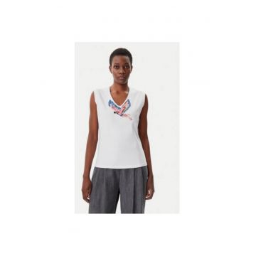 Tricou dama -  305350572 - Bumbac - Alb