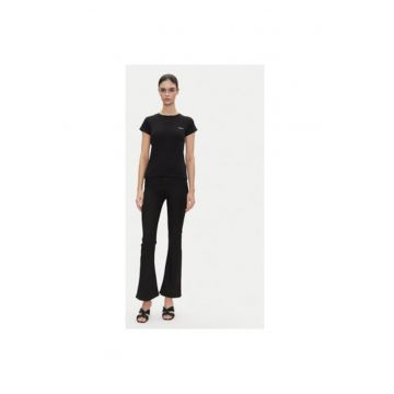 Tricou dama  PL506037 - Bumbac - Negru