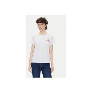 Tricou dama  PL506070 - Bumbac - XL INTL - Alb