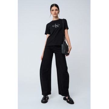 Tricou de bumbac cu imprimeu logo