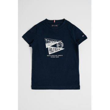 Tricou de bumbac cu imprimeu logo