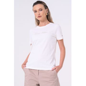Tricou de bumbac cu logo