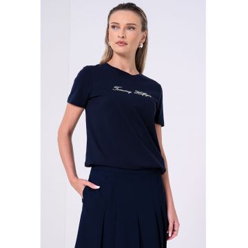 Tricou de bumbac cu logo