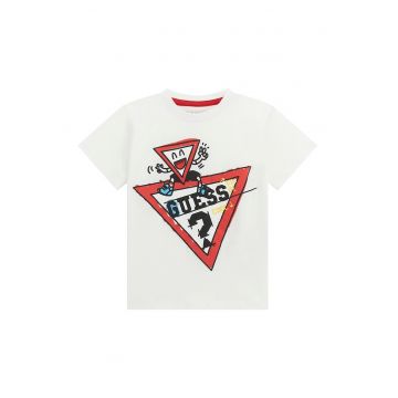 Tricou din bumbac cu imprimeu logo