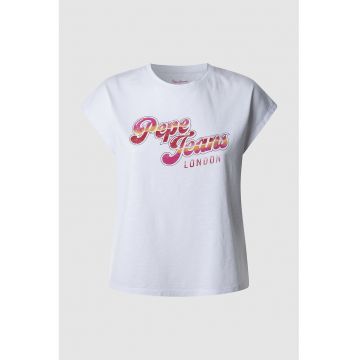 Tricou din bumbac cu imprimeu logo