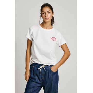 Tricou din bumbac cu imprimeu pe partea din spate