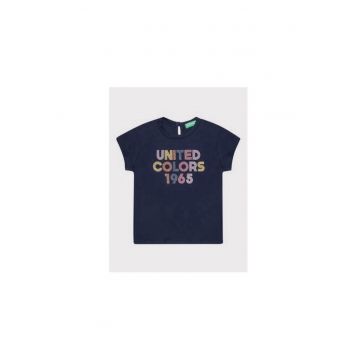 Tricou fete -  208746502 - Bumbac organic - 74 CM - Albastru