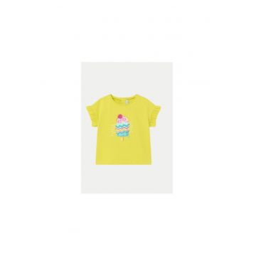 Tricou fete -  304139840 - Bumbac - Galben