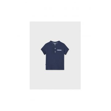 Tricou polo copii -  302023370 - Bumbac - Albastru marin
