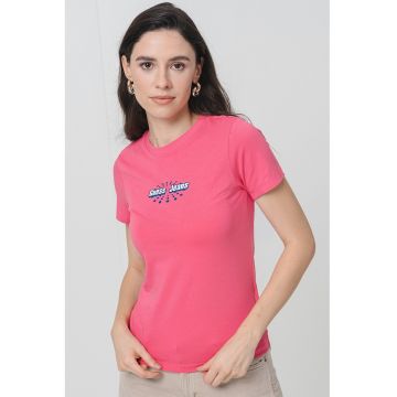 Tricou regular-fit cu decolteu la baza gatului