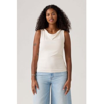 Top slim fit cu fronseuri