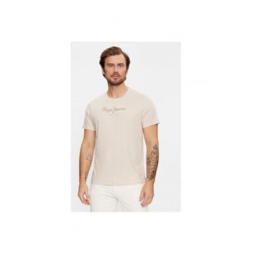 Tricou barbati -  303578732 - Bumbac - S INTL - Bej