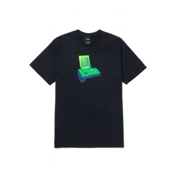 Tricou barbati -  Bumbac - Negru/Verde