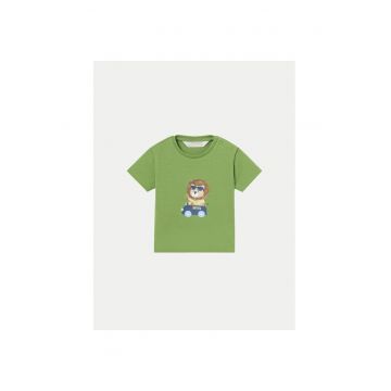 Tricou copii -  29721 - Verde - Bumbac