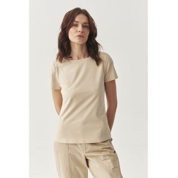 Tricou cu decolteu barcuta