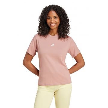 Tricou cu decolteu la baza gatului si logo discret