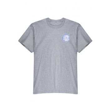 Tricou cu text Camp Vibes -