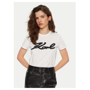 Tricou dama -  304579455 - Bumbac organic - Alb
