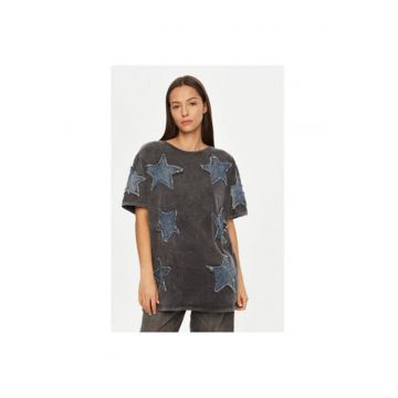 Tricou dama -  304604331 - Bumbac - Gri