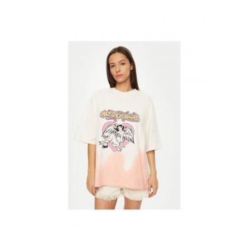 Tricou dama -  304604416 - Bumbac - Bej