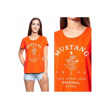 Tricou dama -  Alina C Print - bumbac - portocalie -