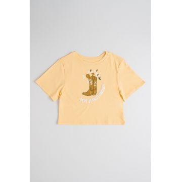 Tricou de bumbac cu imprimeu logo