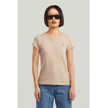 Tricou de bumbac organic cu decolteu in V Eyben