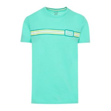 Tricou din bumbac cu decolteu la baza gatului