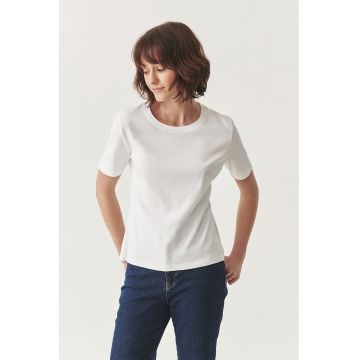 Tricou din bumbac cu decolteu rotund